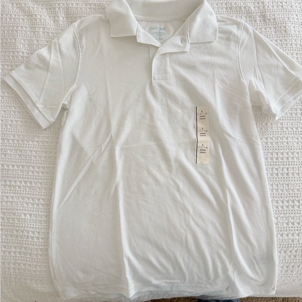 Cat & Jack Classic White Collared Shirt